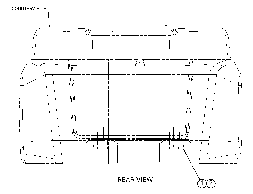 MOUNTING GP-COUNTERWEIGHT 4640822 CAT