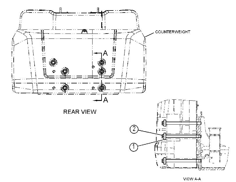 MOUNTING GP-COUNTERWEIGHT 4640821 CAT