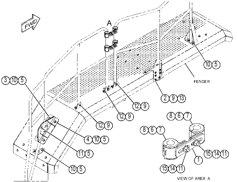 FASTENER GP-HANDRAIL 4768829 CAT