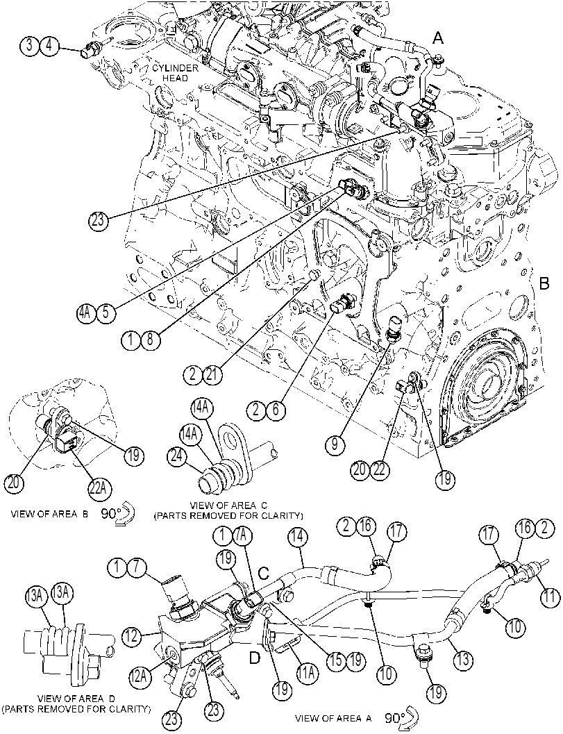 Датчик двигателя 3518193 CAT