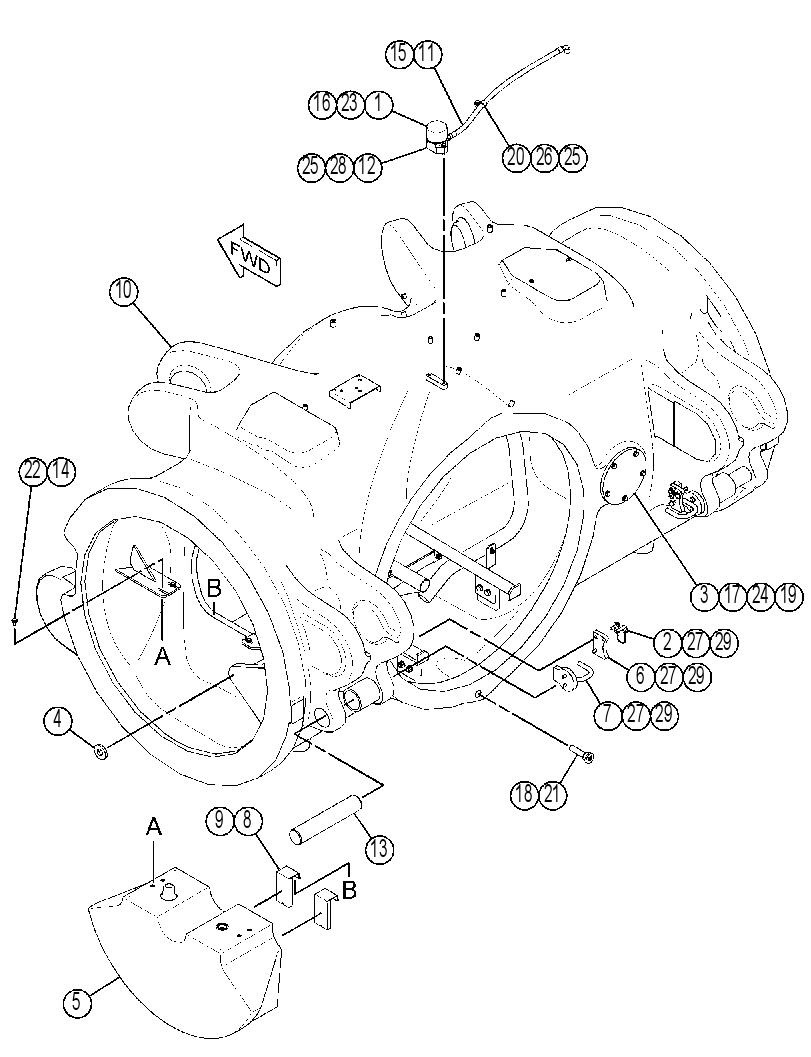 HOUSING GP-REAR AXLE 1892561 CAT