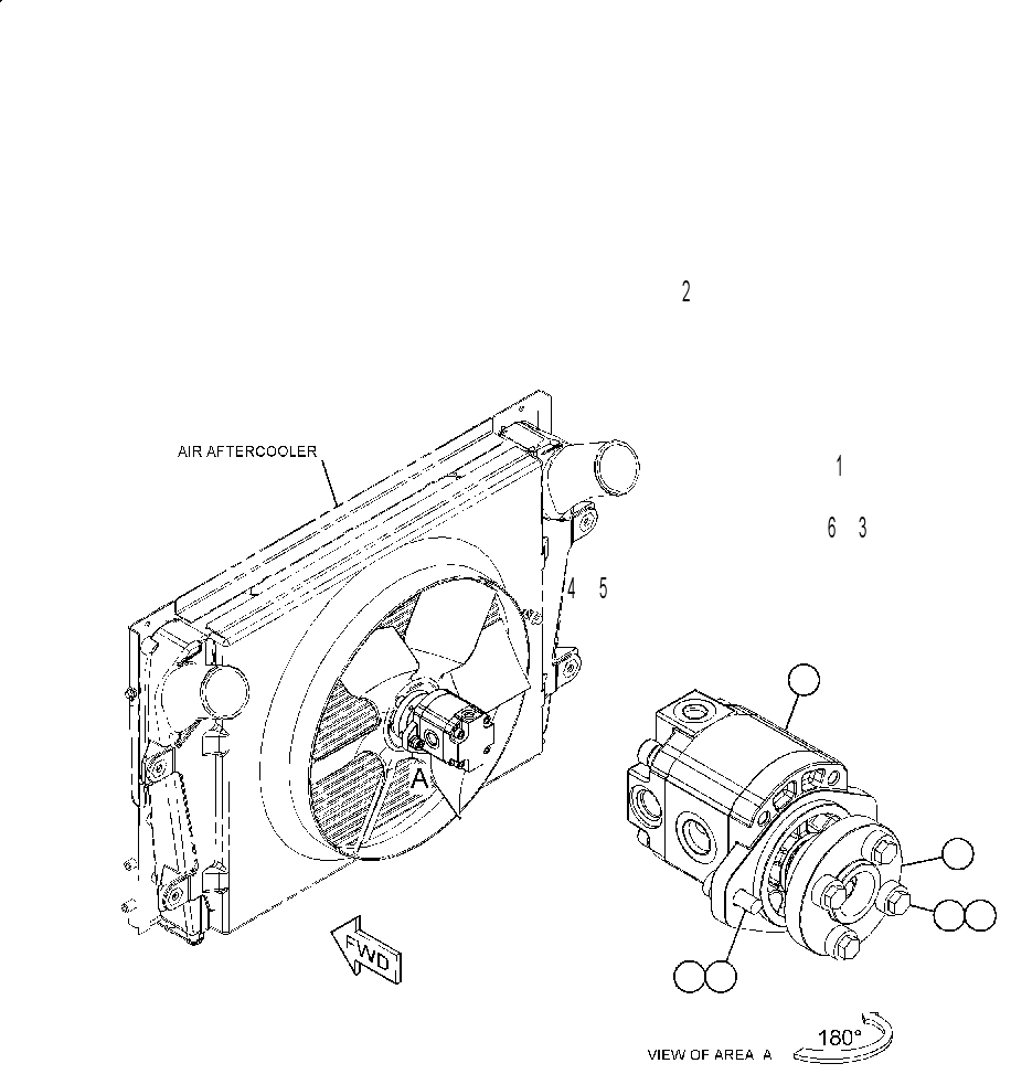 MOTOR & MOUNTING GP 3668872 CAT