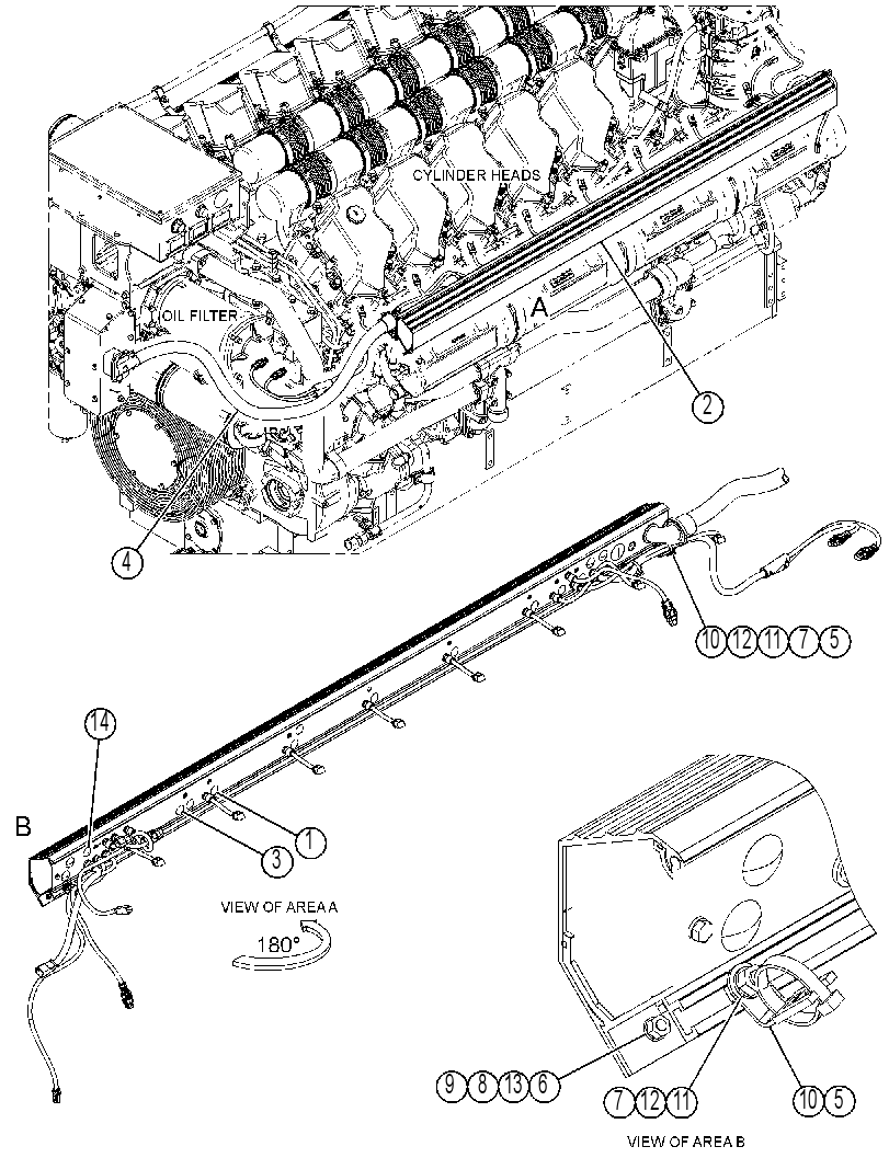 HARNESS GP-ENGINE 3504533 CAT