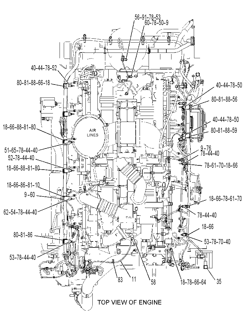 Проводка двигателя 3576323 CAT