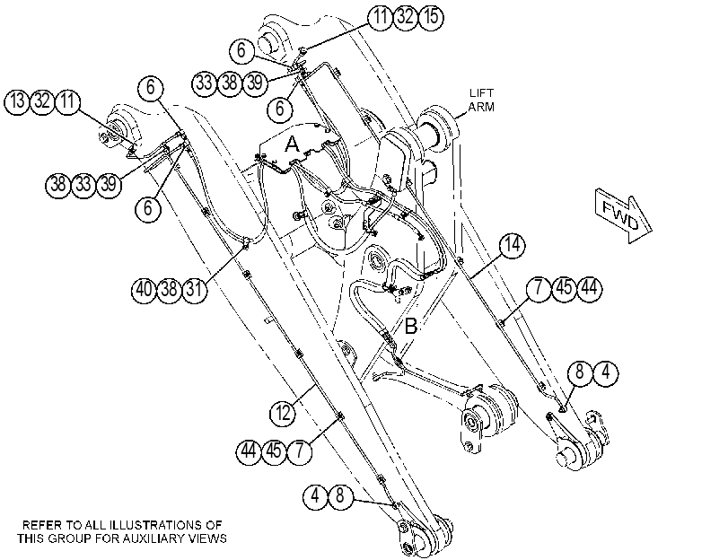 LINES GP-FRONT LUBRICATION 3600325 CAT
