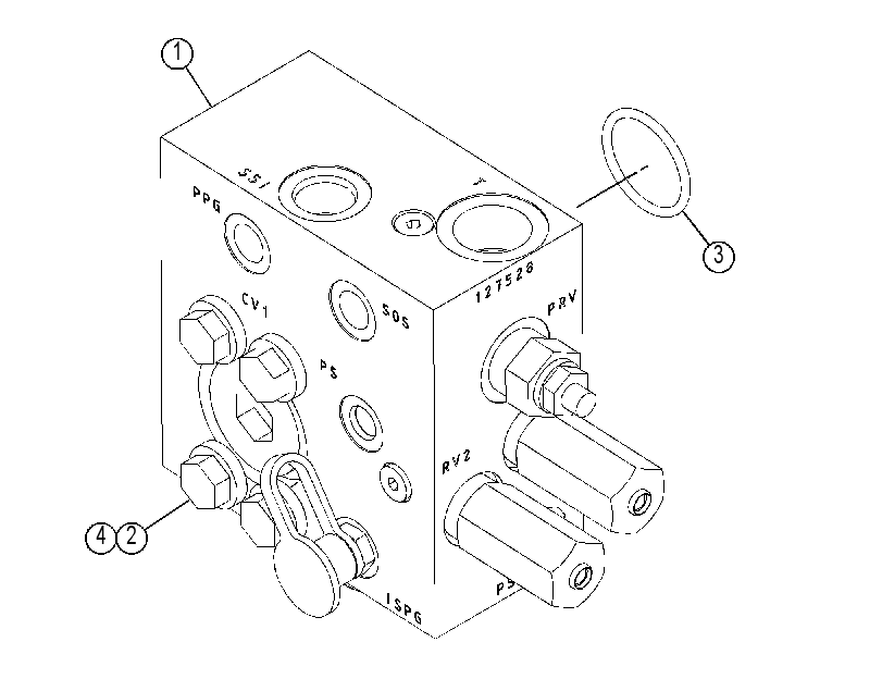 MANIFOLD GP-HYDRAULIC 3525789 CAT