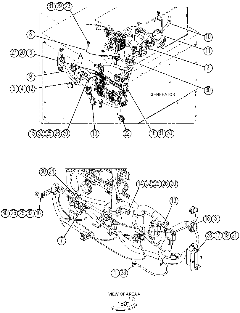 Проводка генератора 3809842 CAT