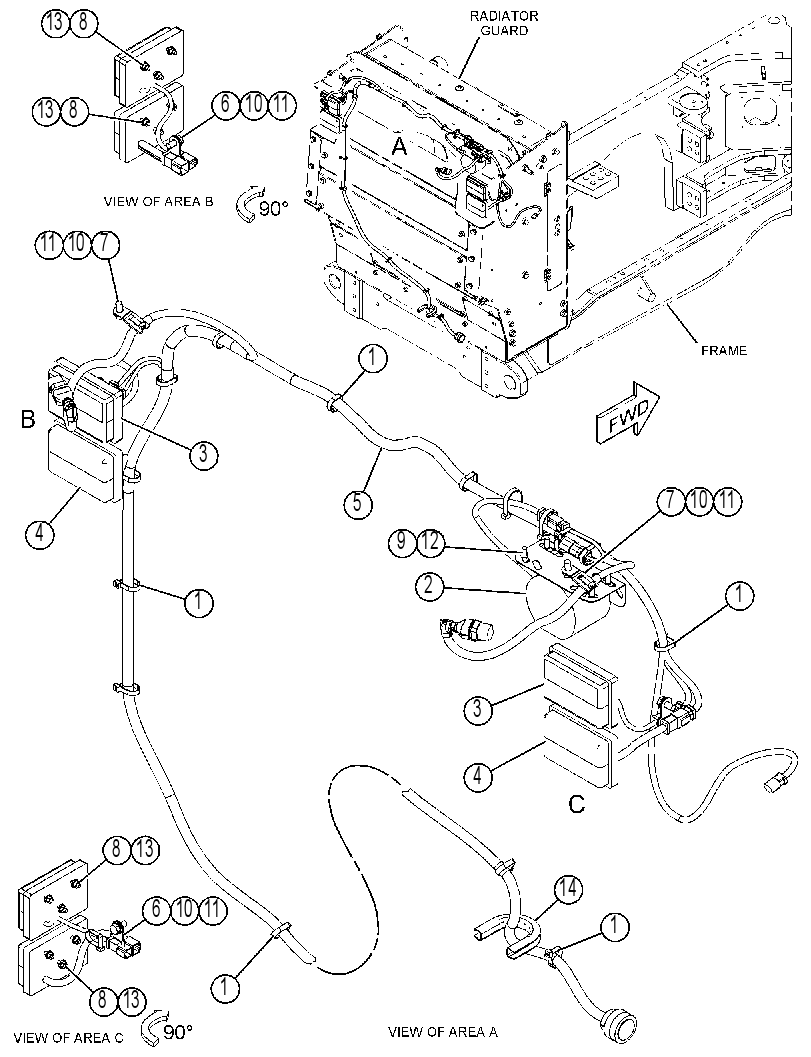 WIRING GP-REAR LIGHTING 3708449 CAT