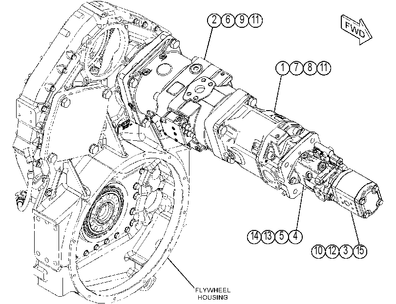 PUMP & MTG GP-STEERING & FAN 3906485 CAT