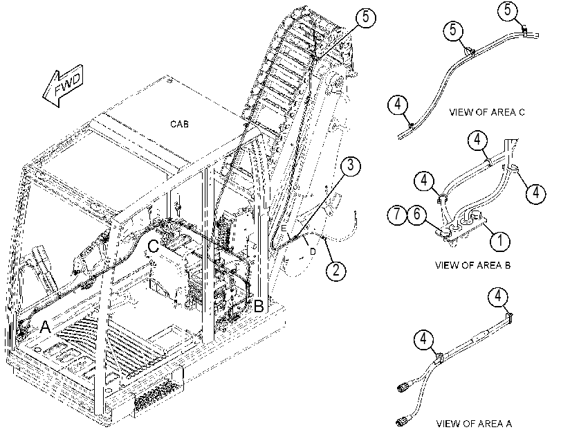 WIRING GP-CAB RISER 4229743 CAT