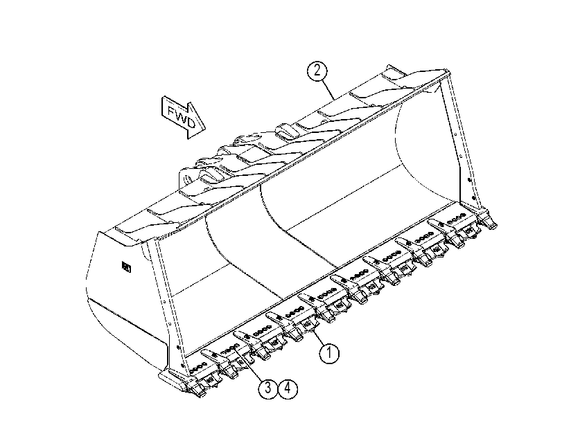 BUCKET GP-COAL 4553470 CAT