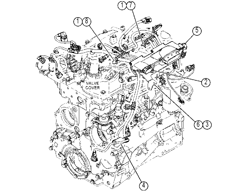 Проводка двигателя 4641153 CAT