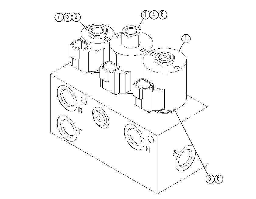 MANIFOLD GP-RIDE CONTROL 4561824 CAT