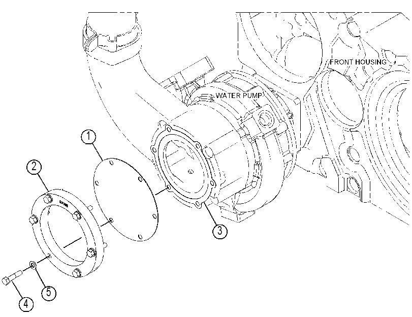 COVER GP-WATER PUMP 4237138 CAT