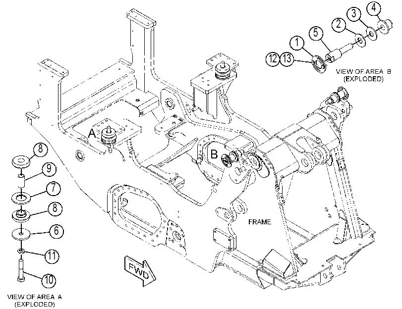 Крепление ROPS 3277849 CAT