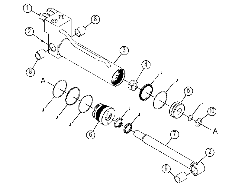 CYLINDER GP-CARRIAGE 3755001 CAT