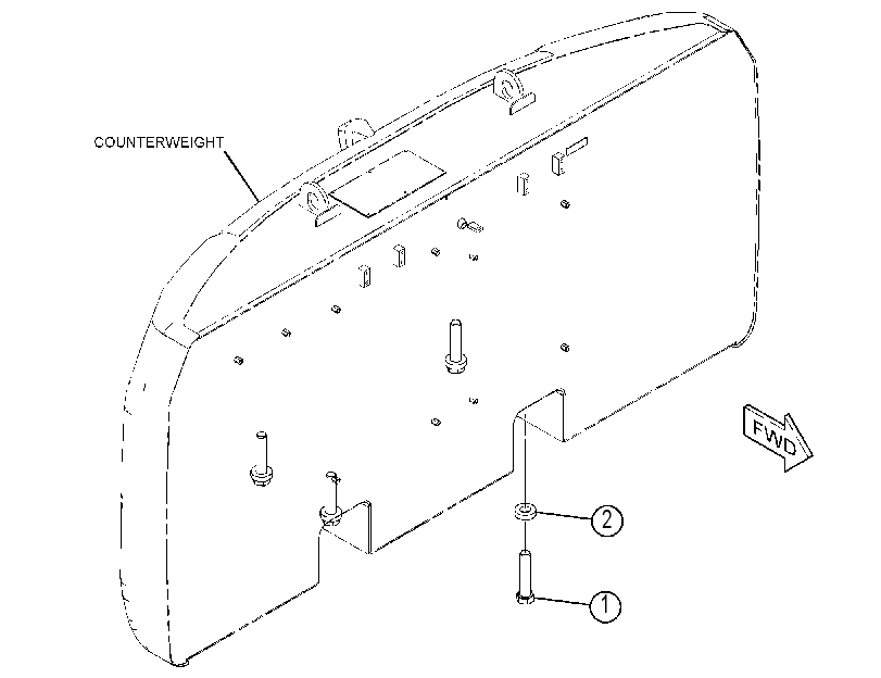MOUNTING GP-COUNTERWEIGHT 4676905 CAT