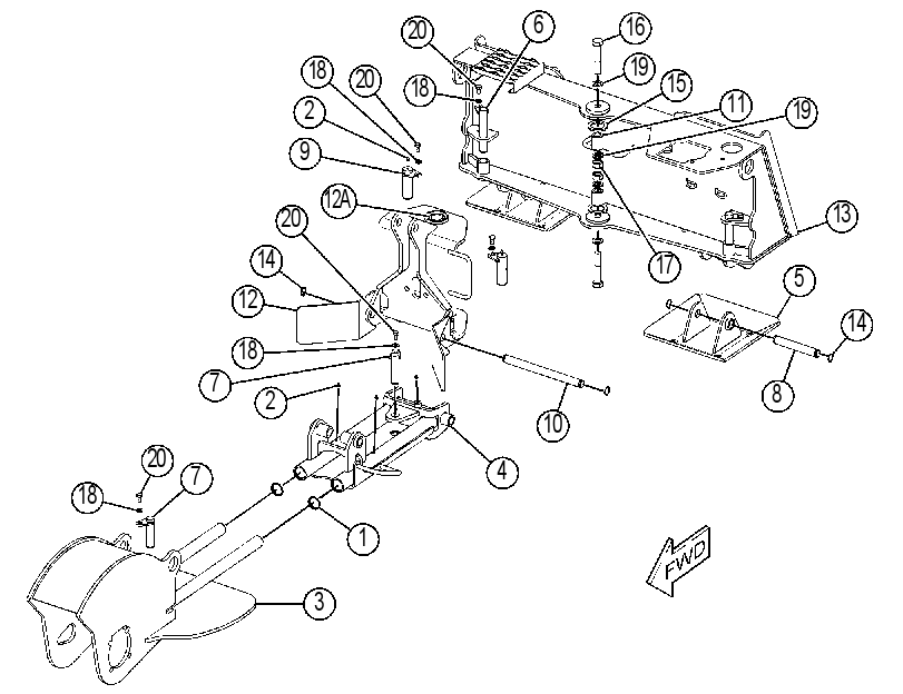 FRAME GP-STUMP GRINDER 4240478 CAT