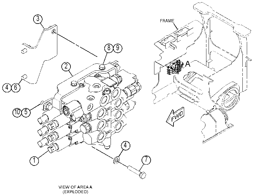 VALVE & MTG GP-IMPLEMENT CONT 4440205 CAT