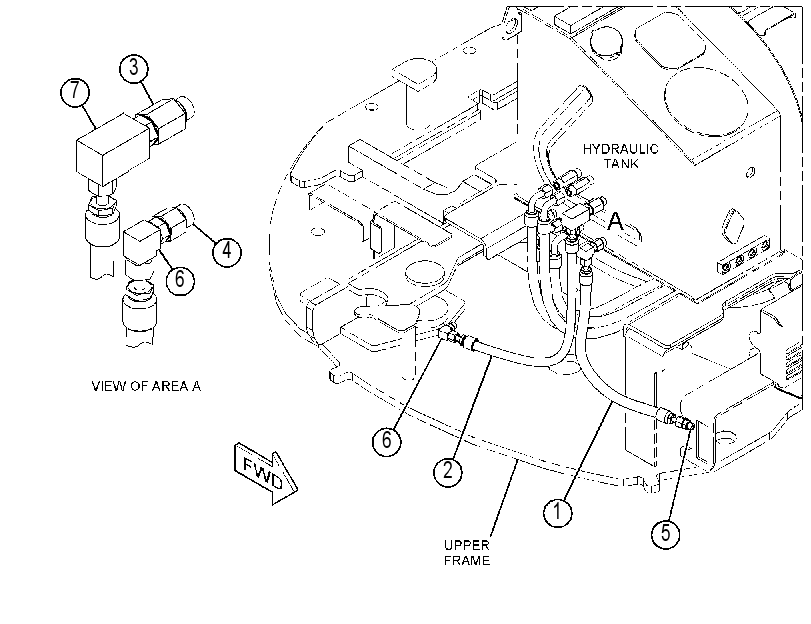 LINES GP-SWING CYLINDER 4712123 CAT