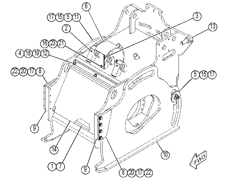 FRAME GP-COLD PLANER 4247133 CAT