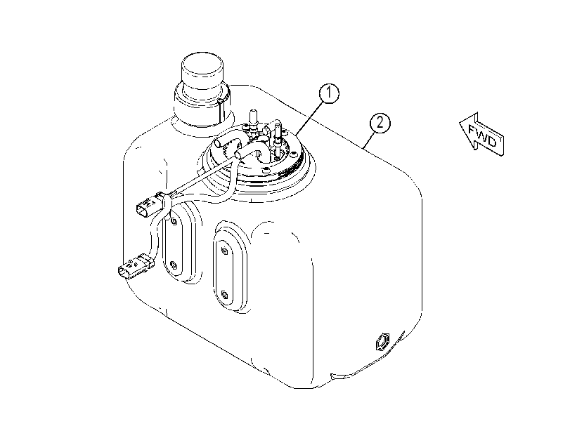 Бак AdBlue 3892714 CAT