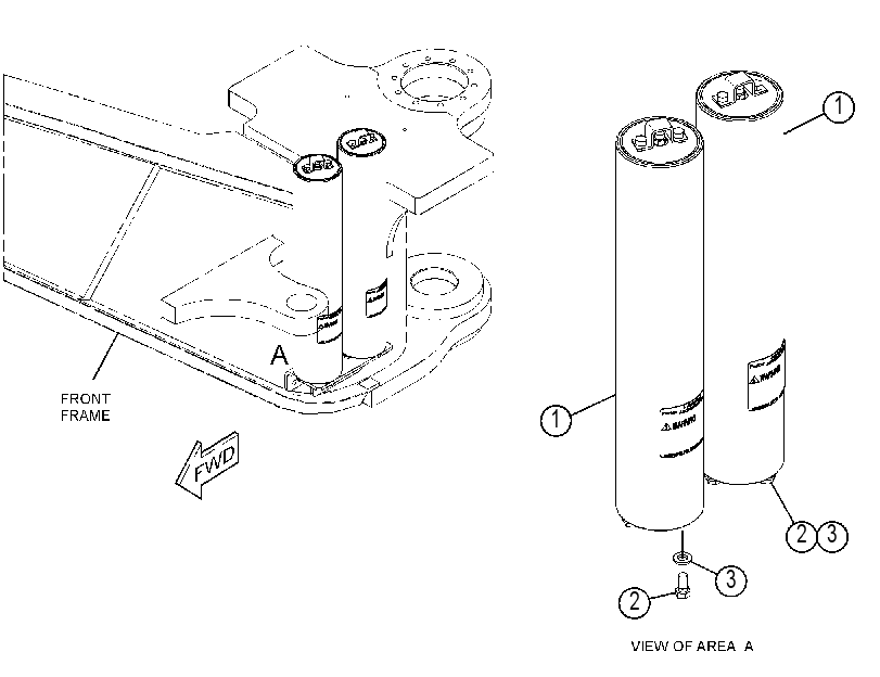 ACCUMULATOR & MTG GP-BRAKE 3666154 CAT