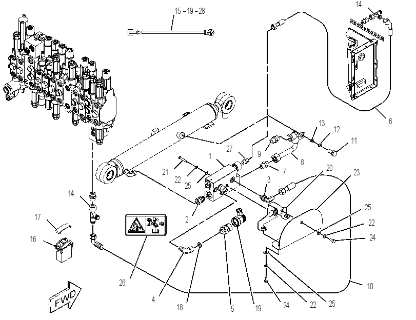 LINES GP-BOOM CHECK VALVE 3855178 CAT