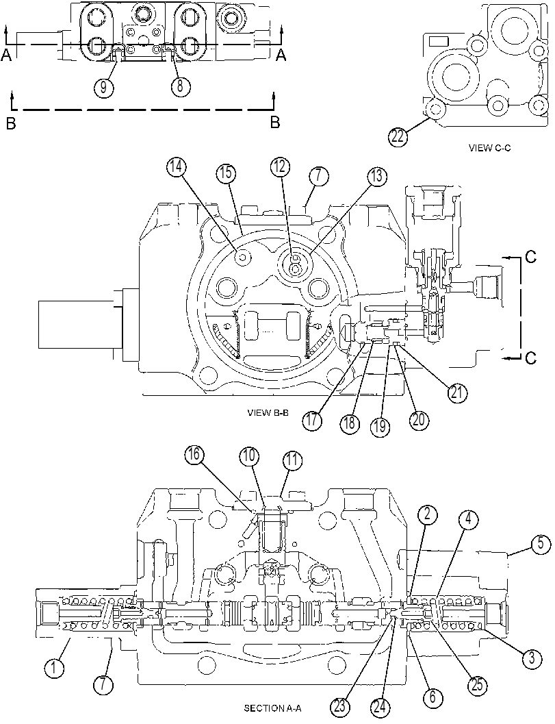 Клапан управляющий 4800620 CAT