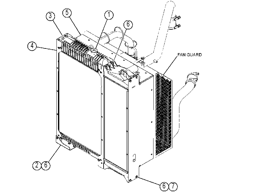 RADIATOR AS 4633695 CAT