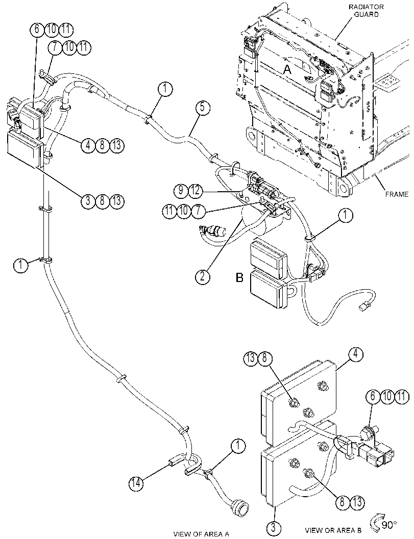 WIRING GP-REAR LIGHTING 3708450 CAT