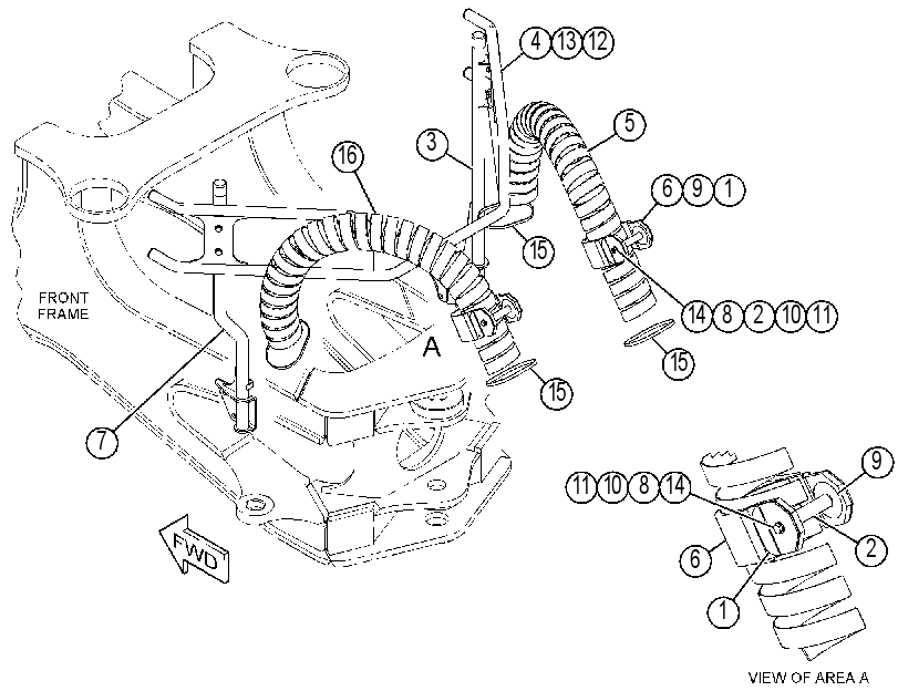 SUPPORT GP-HITCH LINES 4396538 CAT