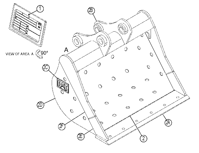 BUCKET GP-DITCH CLEANING 4526069 CAT
