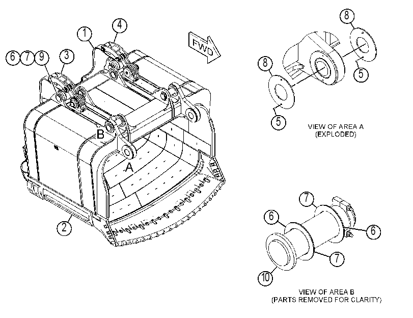BUCKET GP-DIPPER 4524905 CAT