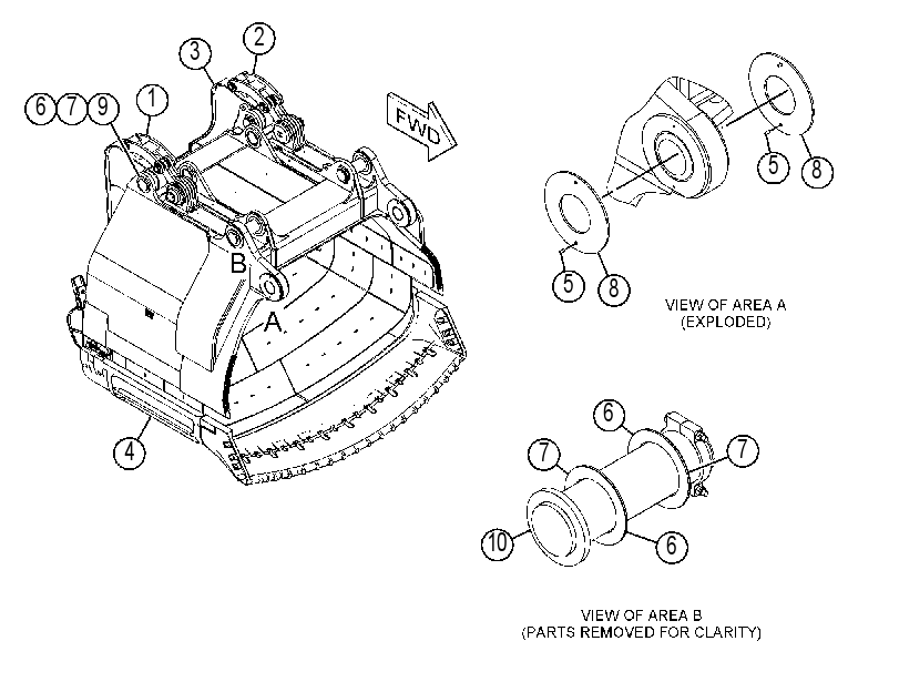 BUCKET GP-DIPPER 4524955 CAT