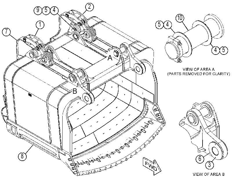 BUCKET GP-DIPPER 4558103 CAT
