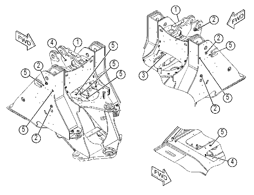 FRAME AS-LOADER 4647859 CAT