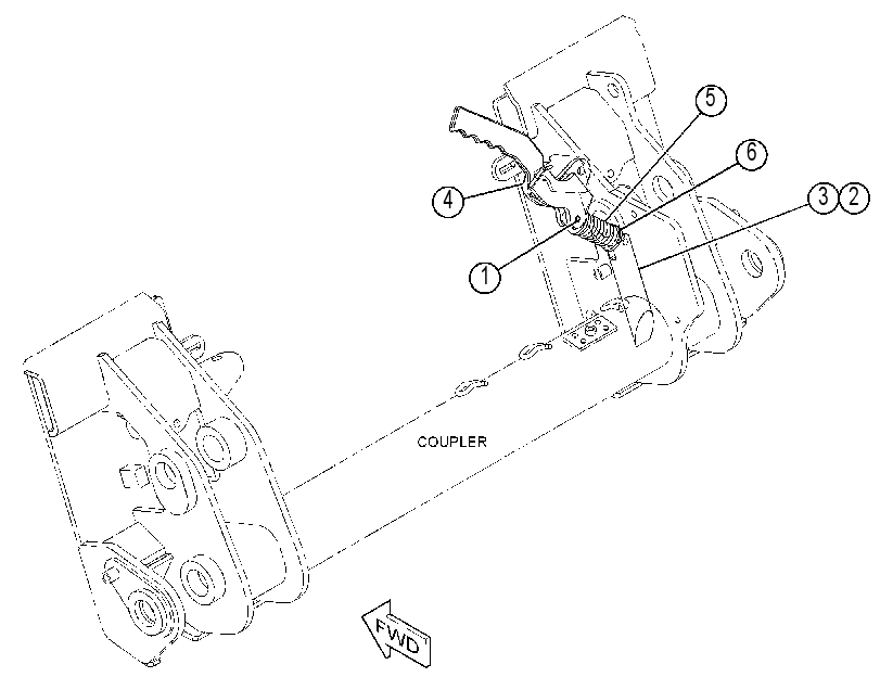 HANDLE & PIN GP-COUPLER 4591191 CAT