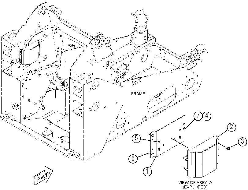 PLATE & MOUNTING GP-COVER 4165796 CAT