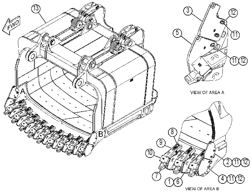 BUCKET AR-DIPPER 4781661 CAT