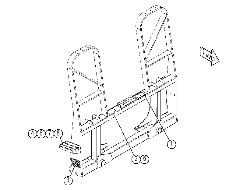 FRAME GP-FORK 4756072 CAT