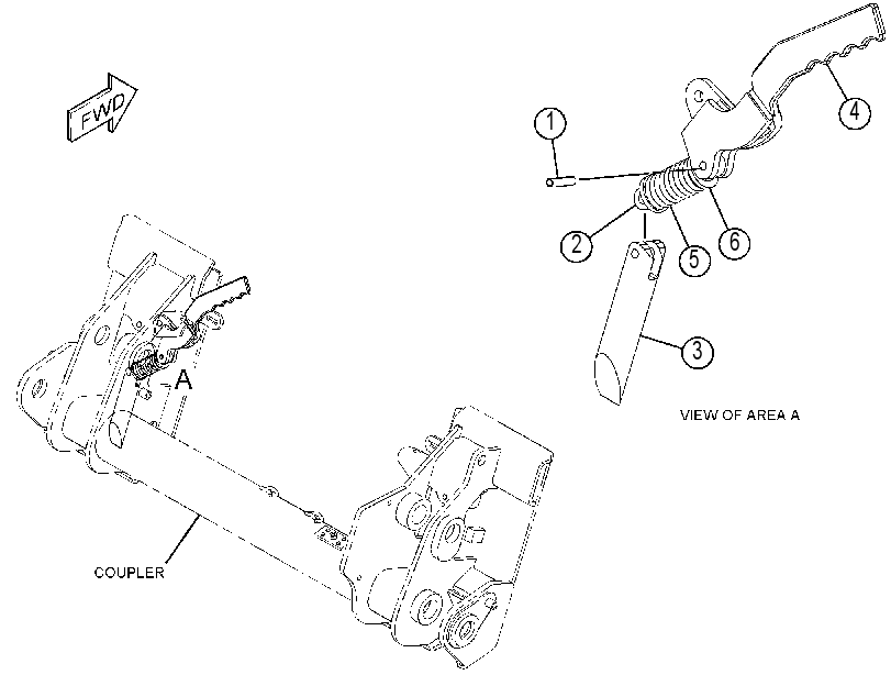 HANDLE & PIN GP-COUPLER 4591192 CAT