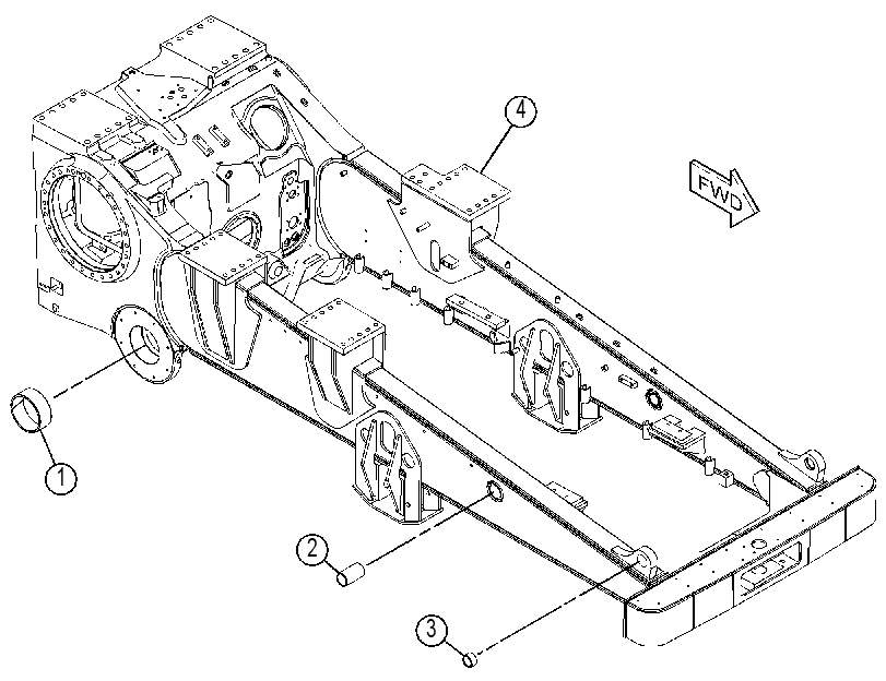 Корпус с рамой 4215800 CAT