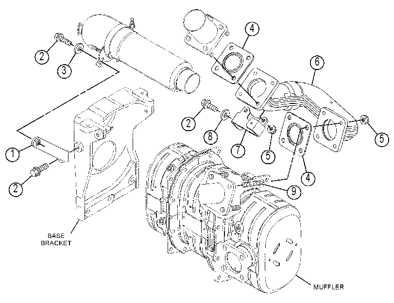 MOUNTING GP-MUFFLER 4841215 CAT