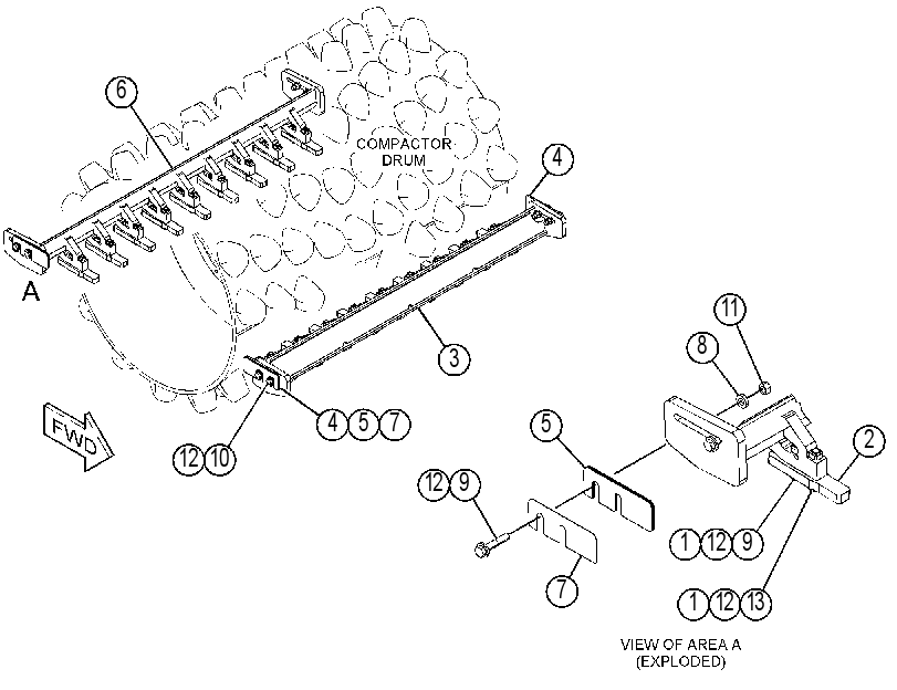 SCRAPER GP-DRUM 4532321 CAT