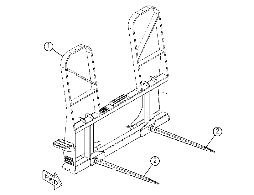 FORK GP-TINE 4756070 CAT