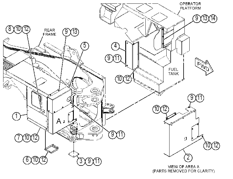 GUARD GP-HYDRAULIC TANK 4355188 CAT