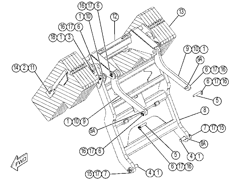 COUNTERWEIGHT GP-HYDRAULIC 4197130 CAT