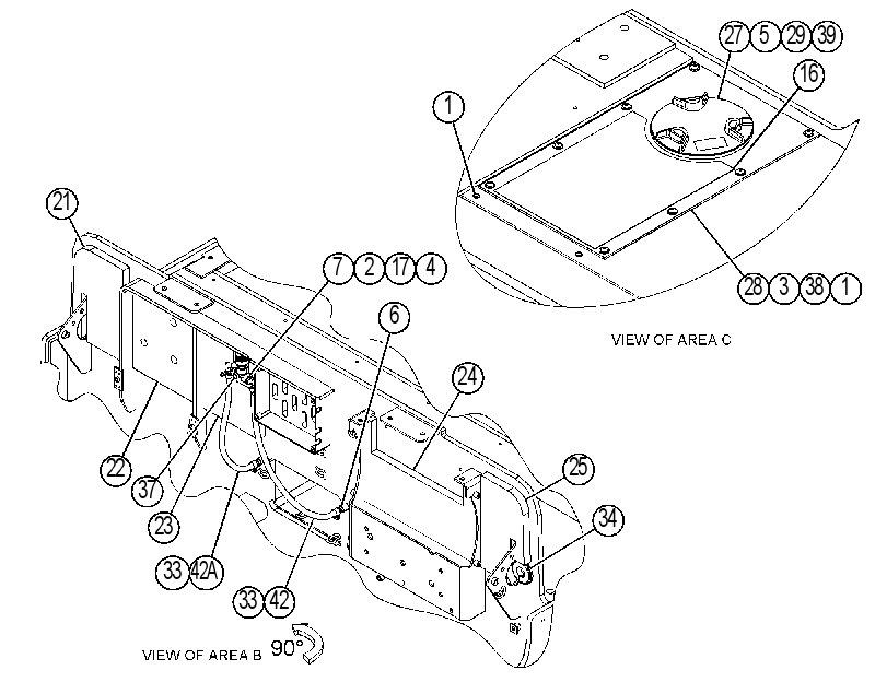 FRAME GP-MAIN 4455707 CAT