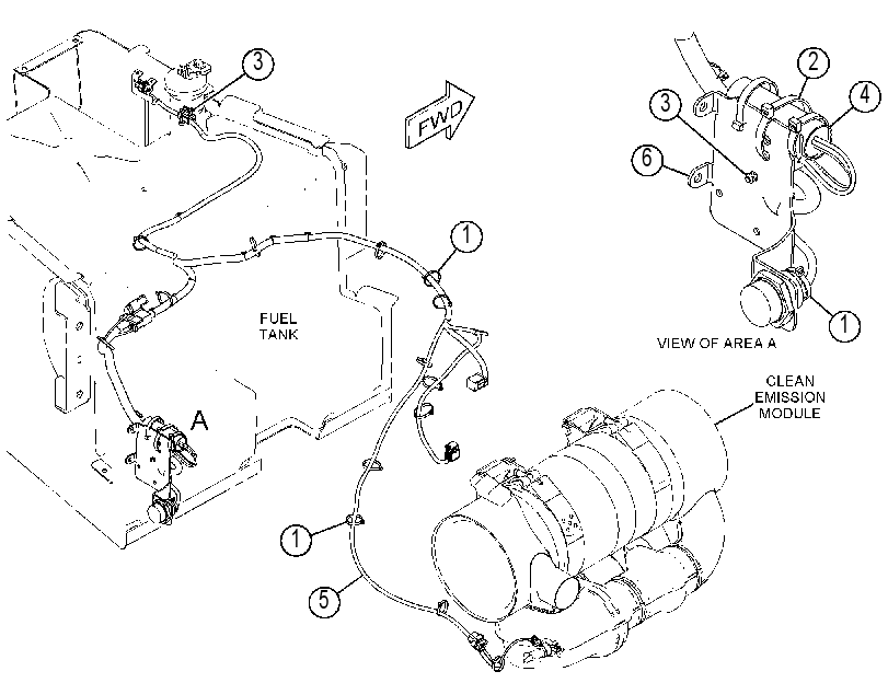 Проводка модуля AdBlue 4305051 CAT